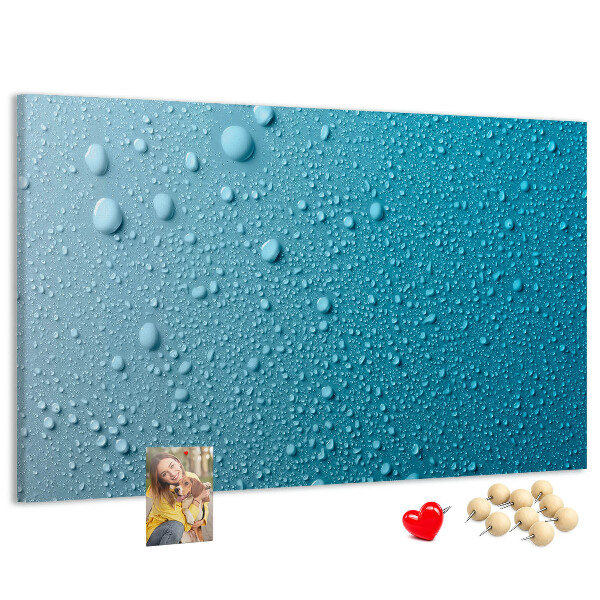Cork display board Water drops