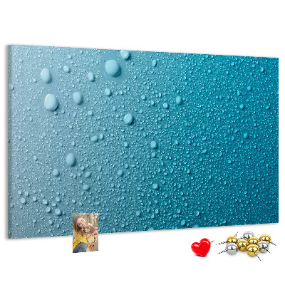 Cork display board Water drops