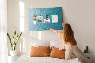 Cork display board Water drops