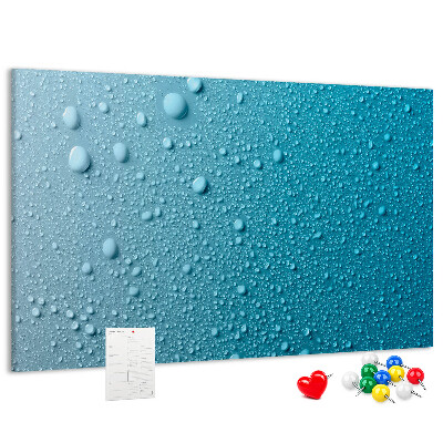 Cork display board Water drops