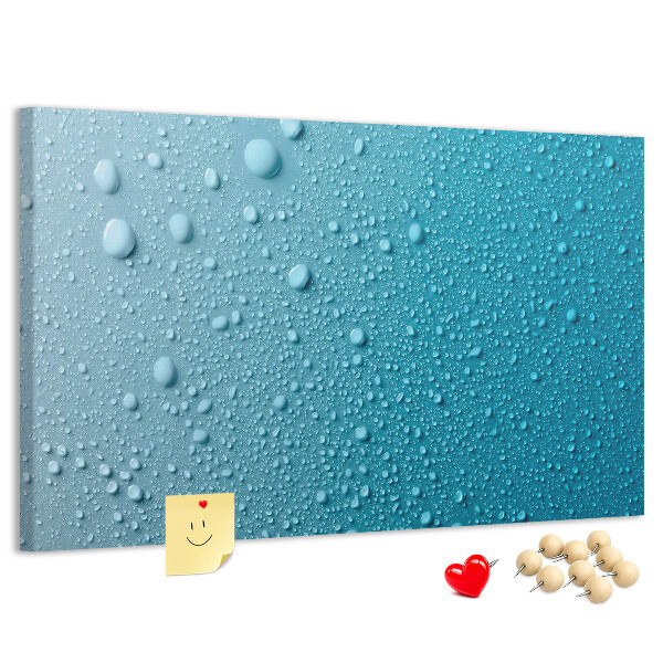 Cork display board Water drops
