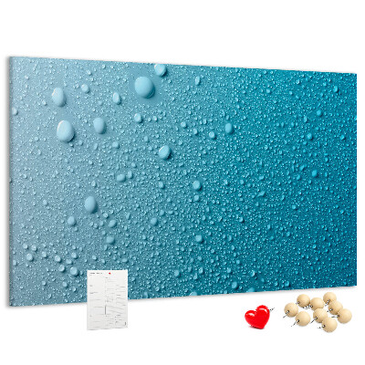 Cork display board Water drops