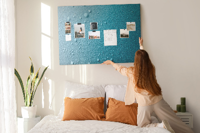 Cork display board Water drops