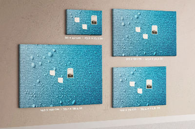 Cork display board Water drops
