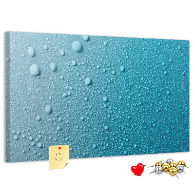 Cork display board Water drops