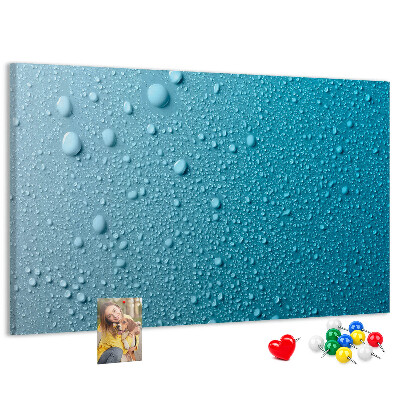 Cork display board Water drops