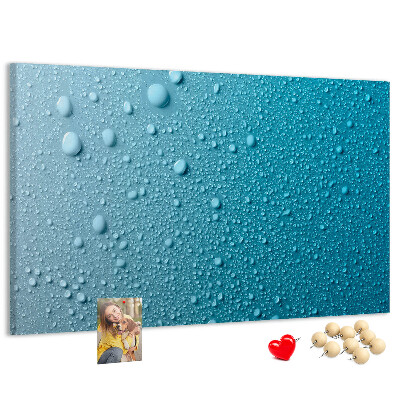 Cork display board Water drops