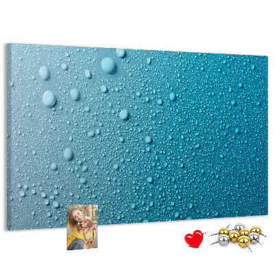 Cork display board Water drops