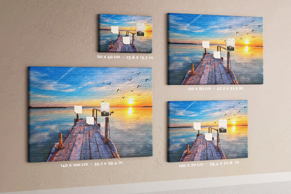 Cork memo board Lake pier