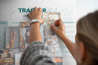 Cork memo board Habit tracker