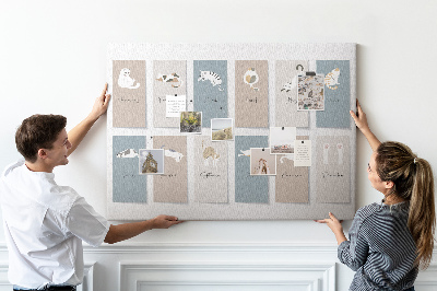 Cork board Cat calendar