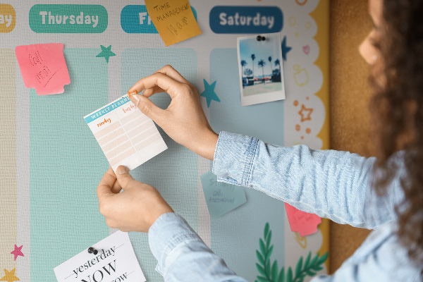 Cork display board Lesson plan
