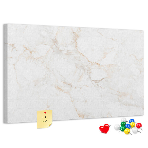 Cork memo board Elegant marble