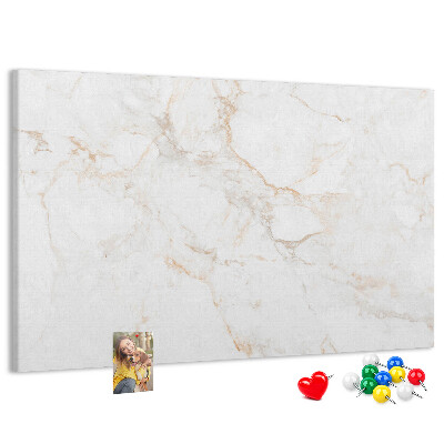 Cork memo board Elegant marble