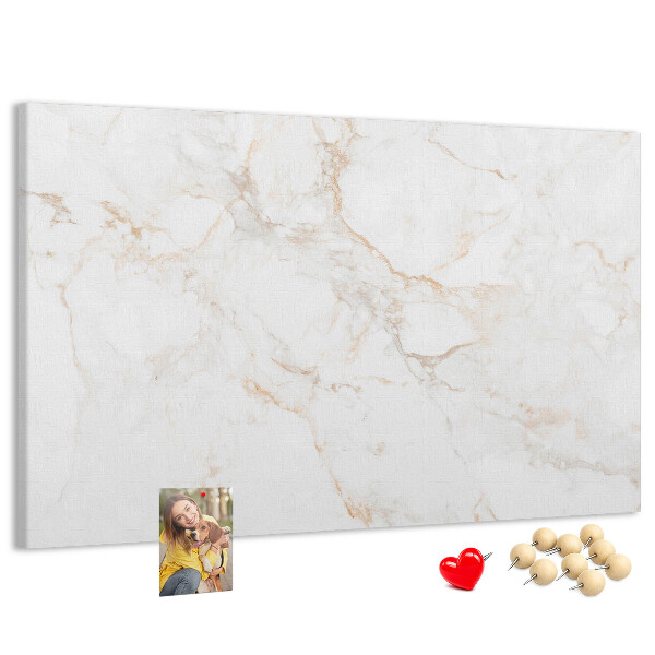 Cork memo board Elegant marble