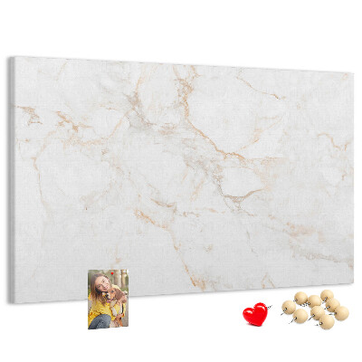 Cork memo board Elegant marble