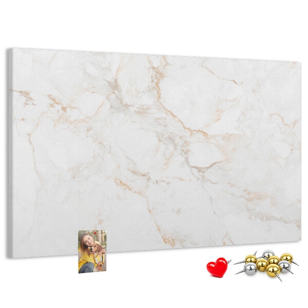 Cork memo board Elegant marble