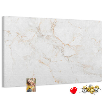 Cork memo board Elegant marble