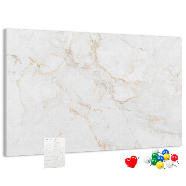 Cork memo board Elegant marble