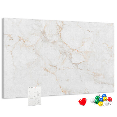 Cork memo board Elegant marble