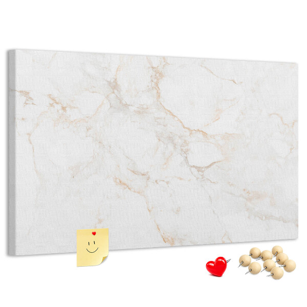 Cork memo board Elegant marble