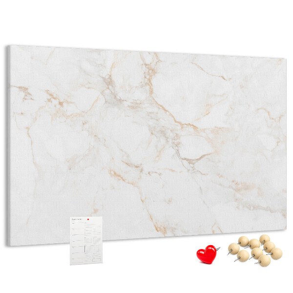 Cork memo board Elegant marble