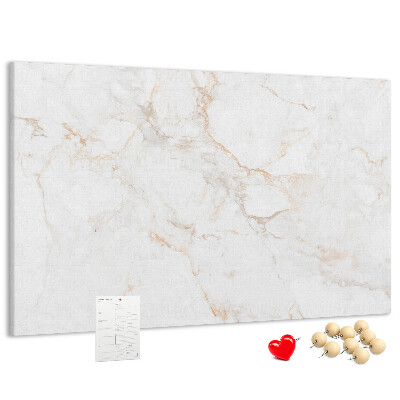 Cork memo board Elegant marble