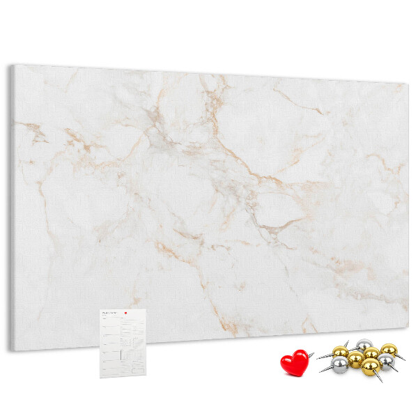 Cork memo board Elegant marble