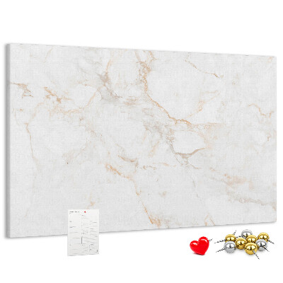 Cork memo board Elegant marble