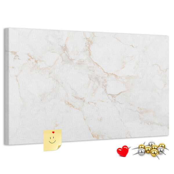 Cork memo board Elegant marble