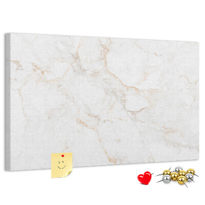 Cork memo board Elegant marble