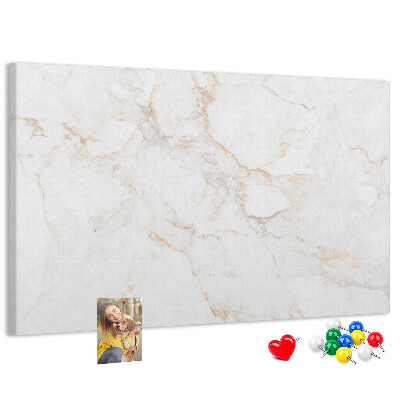 Cork memo board Elegant marble