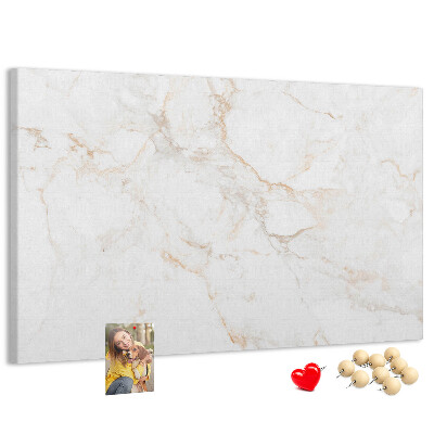 Cork memo board Elegant marble