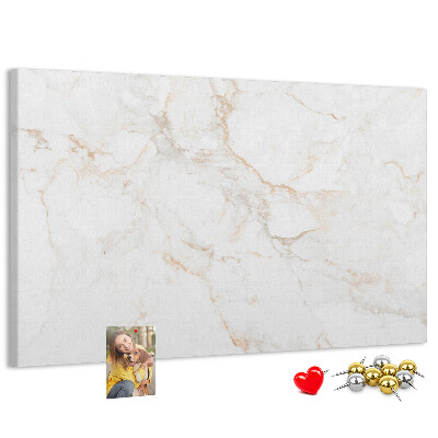 Cork memo board Elegant marble