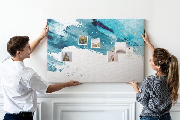 Cork board Brush strokes