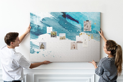 Cork board Brush strokes