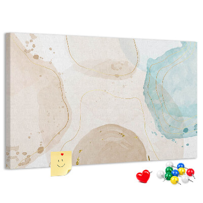 Cork display board Watercolor splashes