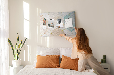 Cork display board Watercolor splashes