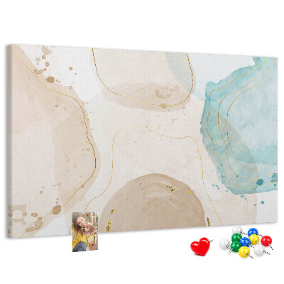 Cork display board Watercolor splashes