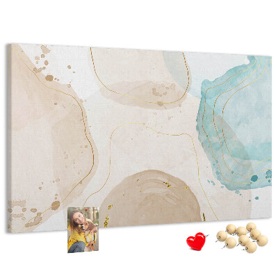 Cork display board Watercolor splashes