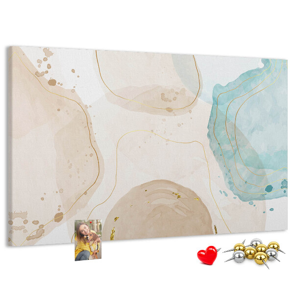 Cork display board Watercolor splashes