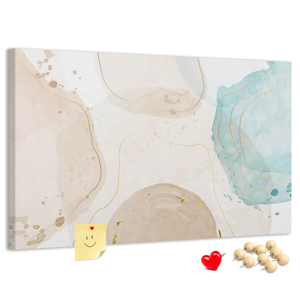Cork display board Watercolor splashes
