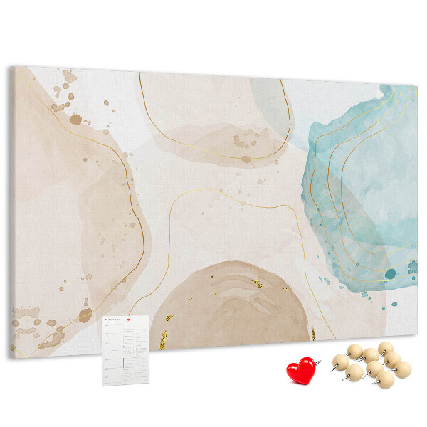 Cork display board Watercolor splashes