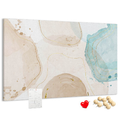 Cork display board Watercolor splashes