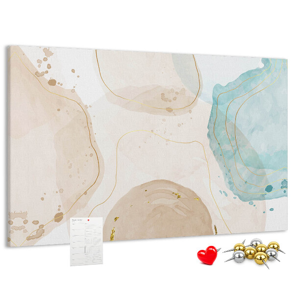 Cork display board Watercolor splashes