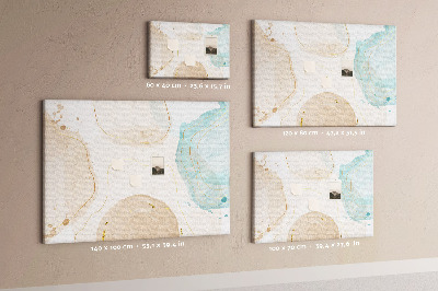 Cork display board Watercolor splashes