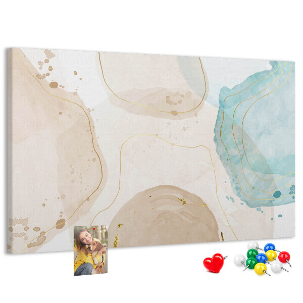 Cork display board Watercolor splashes