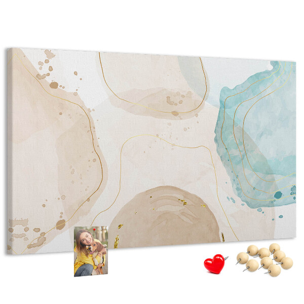Cork display board Watercolor splashes