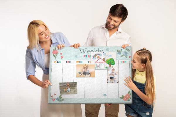 Cork board Weekly planner