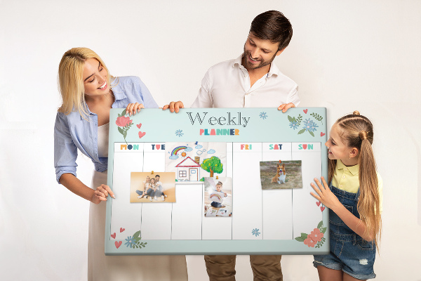 Cork board Weekly planner